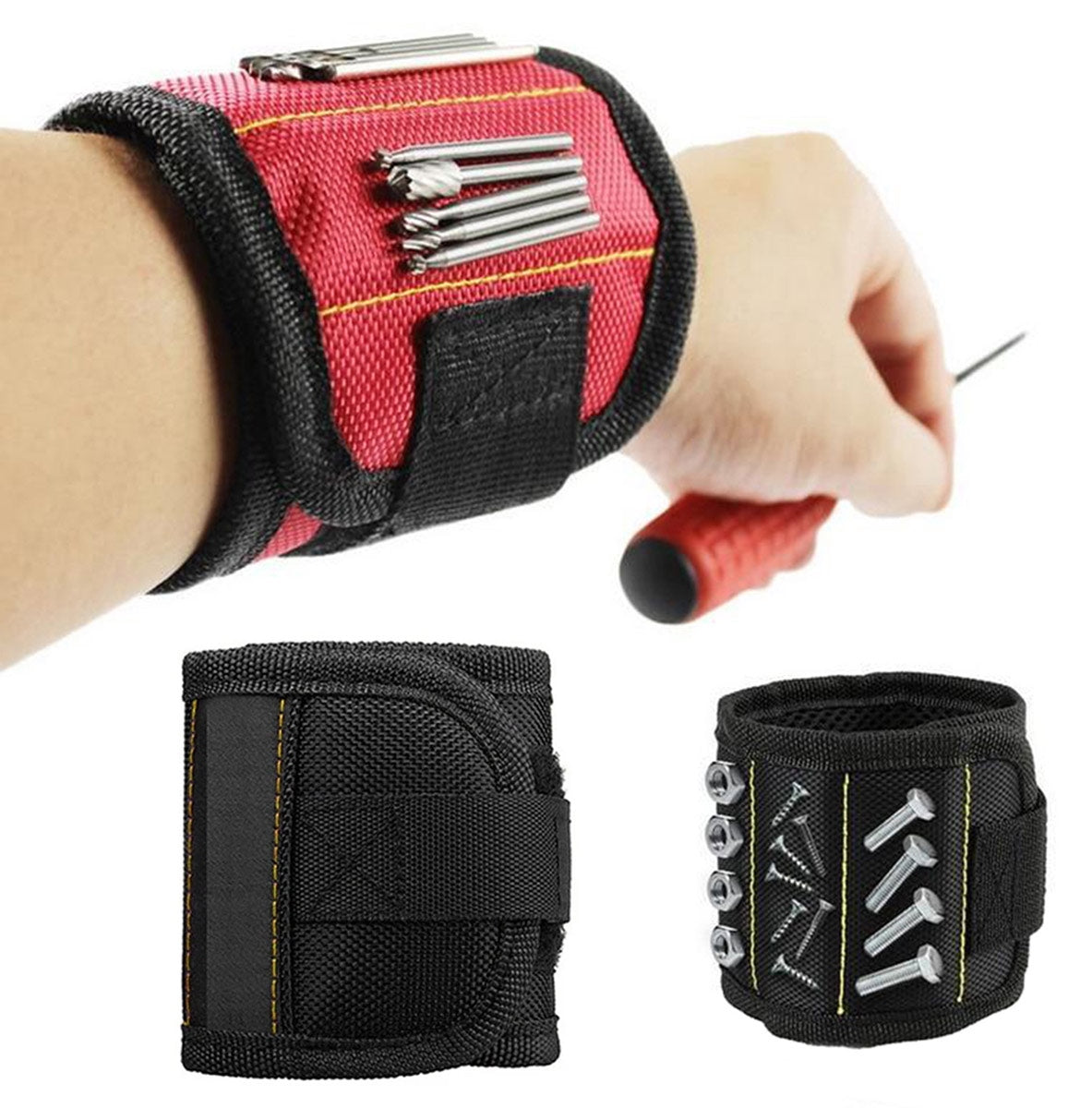 Bratara manseta magnetica, Zola®, profesionala pentru unelte, ajustare cu velcro, neagra, 30x9 cm Bratara manseta magnetica, Zola®, profesionala pentru unelte, ajustare cu velcro, neagra, 30x9 cm